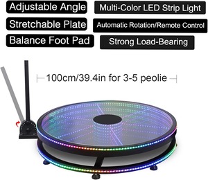 <b>360</b> Photo <b>Booth</b> Machine with Extra Batteries+Photography Lights Remote Control Automatic <b>360</b> Spin <b>Camera</b> <b>Booth</b> - Product Image 3