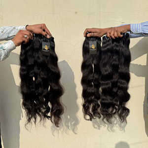Prix de gros d'usine Cheveux indiens bruts à cuticule alignée Cheveux humains indiens Faisceaux de cheveux bruts cambodgiens en vison avec fermeture à lacet - Product Image 2