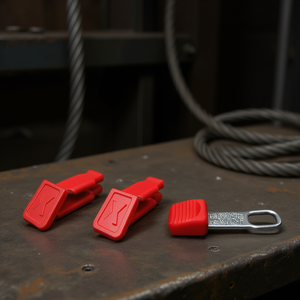 Clips para cables de acero Knipex con sistema de sujeción y código de color, color rojo (3 piezas) Cada uno) - Product Image 3