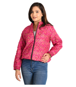 Chaqueta de Otoño-Invierno para Mujer, Nueva Moda, Manga Larga, Estampado a Mano, Cierre de Cremallera y Botones, Transpirable - Product Image 5