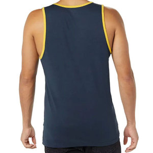 Camiseta sin mangas para hombre 2026, con aberturas anchas en los brazos, 100% algodón, chaleco de fitness transpirable, patrón liso informal, 160g, estampado por transferencia térmica - Product Image 2