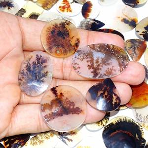 Shazar หินโมรา dendritic อัญมณี Cabochon หินอัญมณีรูปทรงผสมขายส่งและอัญมณีดีสำหรับใช้ทำเครื่องประดับ - Product Image 1