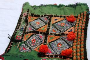 <b>Vintage</b> Boho Banjara Embroidered Neck Yoke Banjara Embroidery Collar Banjara Fabric Textile - Product Image 2