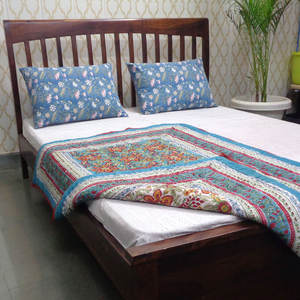 Wholesale Organic 100% Pure Cotton Hand <b>Block</b> Printed Quilt for Toddler Handmade <b>Baby</b> Quilt at Best Price - Product Image 4