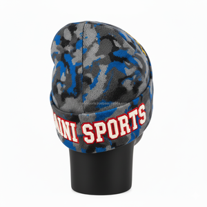 หมวกบีนนี่สำหรับผู้หญิงมีสไตล์หมวกแก๊ปหนา320แกรมดีไซน์สีเทาถักด้วยผ้ากำมะหยี่สี3D ปักโลโก้แจ็คการ์ดหมวกบีนนี่ - Product Image 4