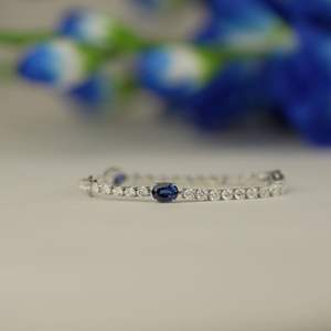 Modern customizable carat lab grown <b>diamond</b> moissanite <b>bracelet</b> oval and round vs1 gold rose gold silver oem odm b2b - Product Image 4