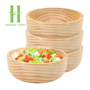 Meilleure vente 2025 salade bambou bol de service en gros vaisselle bol assiette OEM couleurs emballage personnalisé du Vietnam à la main HNH - Product Image 6