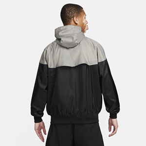 Veste coupe-vent légère et imperméable en nylon pour homme avec col montant, fermeture à glissière, survêtement à capuche souple pour le printemps - Product Image 2