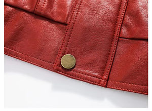 Chaquetas de Cuero Sintético de Poliuretano para Mujer y Hombre, Estilo Motero, Ropa Deportiva al por Mayor 2026 - Product Image 5