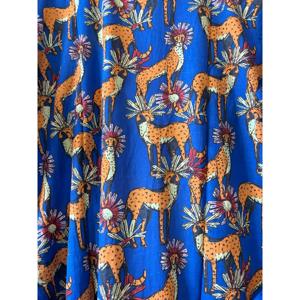 Robe kimono légère en coton imprimé floral à la main, peignoir doux tissé - Product Image 5