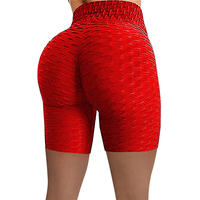 Venta al por mayor de mujeres Scrunch Fitness Gym Yoga Shorts Push Up de cintura alta sin costuras pantalones cortos de entrenamiento de las mujeres