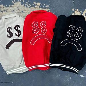 Chaqueta Universitaria Deportiva para Hombre con Diseño de Letras, Ribete a Rayas, Bloques de Color, Estilo Rave, con Logotipo Personalizado y Talla Personalizada - Product Image 4