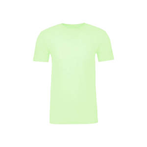 Camiseta Casual de Cuello Redondo Básica Color Verde Neón Next Level, Camiseta de Color Pastel para Adultos, Camiseta de Algodón de Manga Corta - Product Image 4