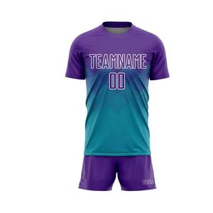 Conjunto de Camisetas de Fútbol Personalizadas a Bajo Precio, Transpirables, de Secado Rápido, para Jóvenes y Adultos, Uniformes de Fútbol al por Mayor, Ropa Deportiva OEM, Técnica de Sublimación - Product Image 3