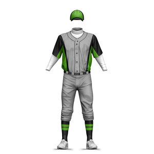 Uniforme de béisbol con botones de manga corta Equipos personalizados Nombres y números Conjunto de Jersey y pantalón de béisbol deportivo - Product Image 2