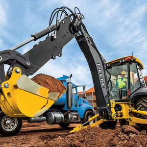 Retroexcavadora usada Jhon Deere 410L con motor Kubota Tractor de marcha y máquinas de construcción con joystick a la venta - Product Image 3