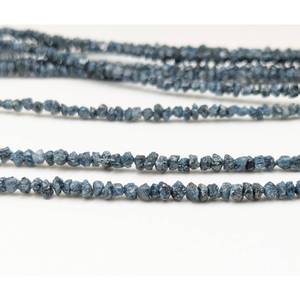 Perles de diamant brut bleu naturel de haute qualité 100% naturel, clarté VS2, forme carrée, pépites non taillées, 2-3 mm - Product Image 1