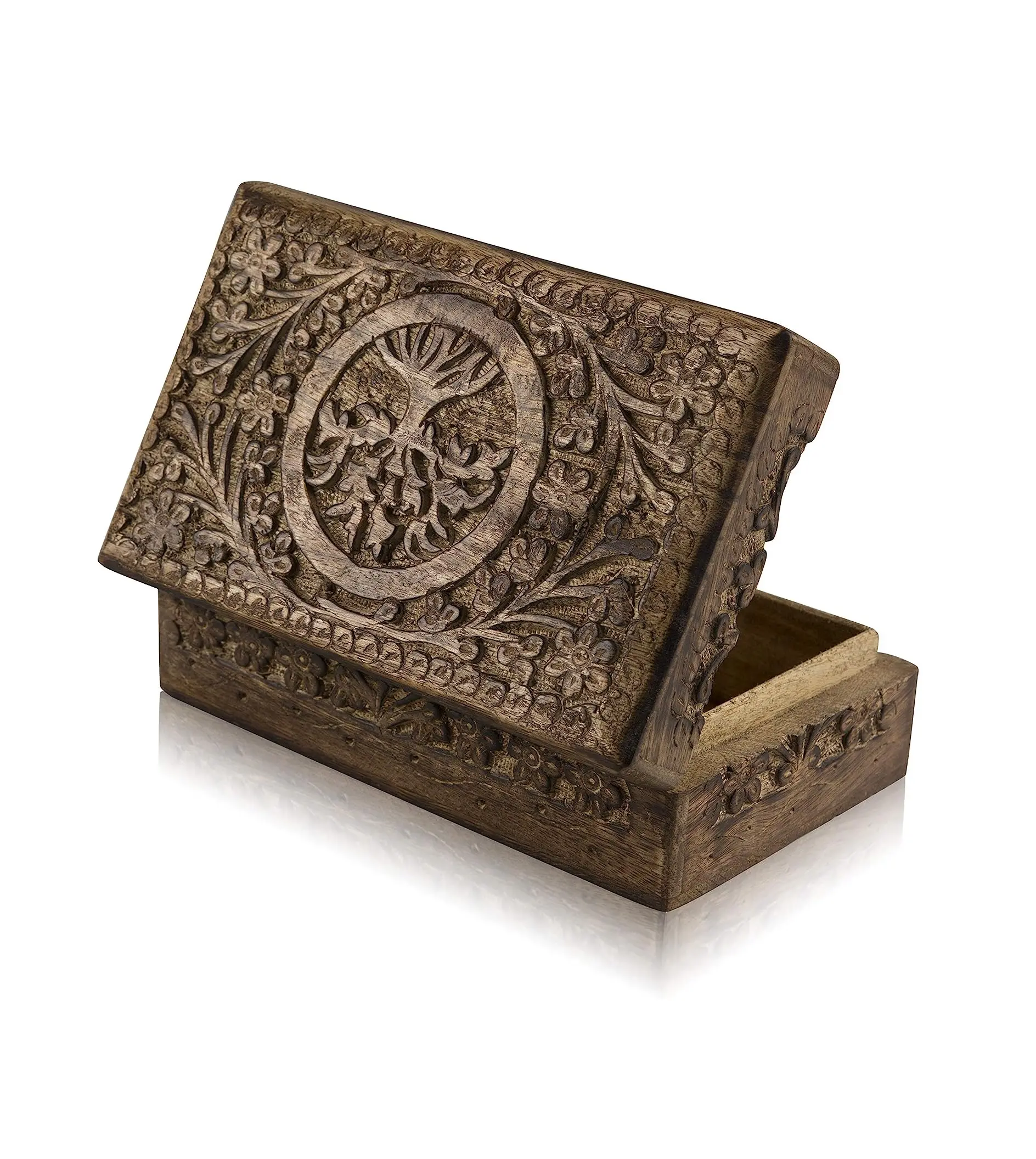 Great Birthday Gift Ideas Handmade Decorative Tree Of Life Wooden Jewelry Box Treasure Box Jewelry Organizer Keepsake Box