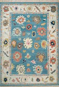 พรมโอชาคแบบวินเทจ ผลิตใหม่ ทอมือ ขนาดสั่งทำได้ ทนทานสูง สีอ่อนนุ่ม ด้านหลังทำจากขนสัตว์และยางลาเท็กซ์ สำหรับปูพื้นบ้าน - Product Image 3