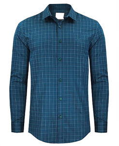 เสื้อเชิ้ตผ้าฝ้าย100% กันยับของผู้ชายเสื้อเชิ้ตฤดูร้อนลายดอกไม้ผ้าสักหลาดอย่างดีหรูหราสำหรับซัพพลายเออร์บังกลาเทศ - Product Image 2