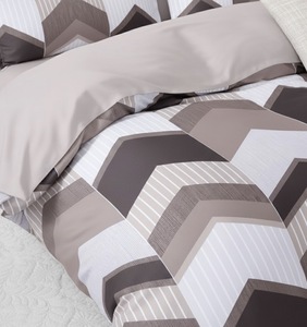 Juego de Ropa de Cama de Microfibra Tejida de 3 Piezas, Tamaño Queen, Moderno, Súper Suave, Geométrico, 2 Fundas de Almohada, Poliéster, para Toda Temporada - Product Image 2