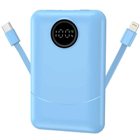 TRUKE HY116Max 10000mAh 22.5W Pengisian Cepat Power Bank Portabel Layar LED Kabel Ganda Desain Tipis Baterai Li-Polymer 2-in-1