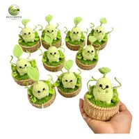 Pot Bunga Hantu Halloween Dekorasi Felt Nonwoven untuk Dalam dan Luar Ruangan, Hiasan Bulat Buatan Tangan untuk Ruang Tamu Musim Gugur