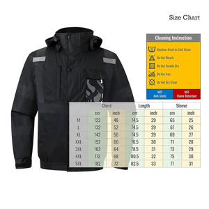 Veste de sécurité en toile légère à capuche - Couleurs et logo personnalisables, respirante, coupe-vent, protection hivernale - Product Image 5