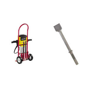 Martillo Demoledor de 120 Voltios 1-1/8 con Carro Básico, Cincel de 20 Pulgadas y 3 Pulgadas, Martillo Hexagonal de 1-1/8 Pulgadas de Acero para Bricolaje con Fuente de Alimentación Eléctrica - Product Image 5