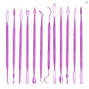 El Mejor Producto, logotipo personalizado, impresión, herramientas de tallado en cera de acero inoxidable rosa, fabricante y proveedores de fuentes de alimentación manuales - Product Image 1