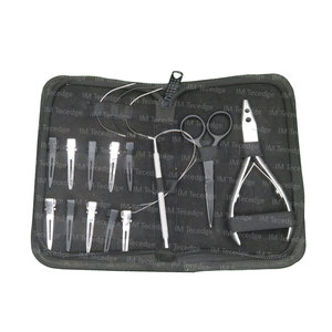 Gran oferta, Kit de herramientas de extensión de cabello de salón económico, Clips de Metal pequeños de acero inoxidable, alicates de apertura de bucle de gancho de tracción - Product Image 4