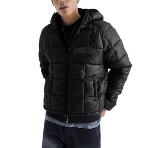 เสื้อแจ็คเก็ตบับเบิ้ลแบบสั่งทำพิเศษสำหรับทุกเพศทุกวัย ไซส์พลัส สีดำ คุณภาพดี เสื้อแจ็คเก็ตพัฟเฟอร์สำหรับฤดูหนาว อุ่นสบาย - Product Image 5