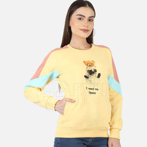 Sudadera de mujer, sudadera de lana de cuello redondo personalizada para mujer, ropa de calle, sudaderas para mujer - Product Image 3