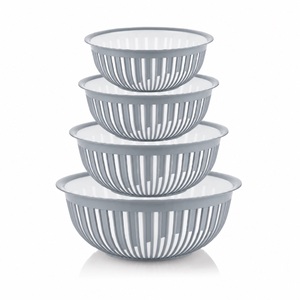 Afossa Modern Eco-Friendly BPA Free Heat Resistant <b>Plastic</b> Bowl Set 4 Pcs 450ml 1600ml 3600ml 5600ml for <b>Kitchen</b> Commercial Use - Product Image 5