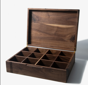 Scatola da tè in <span class=keywords><strong>legno</strong></span> rustico personalizzata <span class=keywords><strong>nome</strong></span> inciso e finitura Vintage - Product Image 5