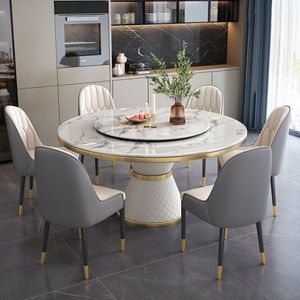Ensemble table et chaises de jardin de style italien luxueux, mobilier de patio moderne en bois léger et luxueux, résistant à l'eau, pour villa. - Product Image 5