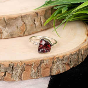 92.5แหวนเงินสเตอร์ลิงสำหรับผู้ชายประดับพลอยโกเมนธรรมชาติชุดฝาเครื่องประดับแฟชั่นชุบโรเดียม - Product Image 5