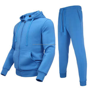 Tracksuits Custom Heavy Cotton Men Women Casual Street Wear Crew Neck Oversize Baggy Sweatshirt and Sweatpants and Hoodie Set - Product Image 1