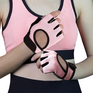 Moda gimnasio guantes deporte entrenamiento levantamiento de pesas Spandex levantamiento de pesas Fitness guantes personalizados Unisex mejor precio - Product Image 5