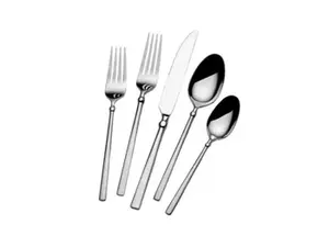 Ensemble de couverts en métal avec poignée en bambou, finition miroir dorée, parfait pour la maison, les restaurants, les hôtels et les événements, en provenance d'Inde - Product Image 4