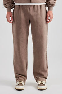 Wholesale OEM Custom Logo Winter Printed <b>Black</b> Stone Wash Men's Sweatsuit Tracksuit Pullover <b>Hoodie</b> Drawstring Jogger Fleece - Product Image 5