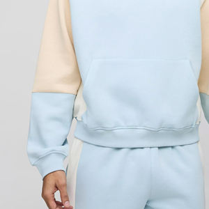 Sweat à capuche pour hommes à épaules tombantes sans ficelle personnalisé surdimensionné lavé Vintage French Terry 400GSM recadrée Boxy Fit - Product Image 3