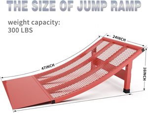 Rampe de saut pour BMX Skateboard Bike Skate RC Jump Ramp conçue pour les vélos BMX et les véhicules télécommandés - Product Image 2