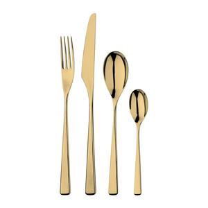 top Silver <b>Cutlery</b> Set Stainless Steel Flatware Set beautiful handle Dinnerware light <b>gold</b> <b>Cutlery</b> For Hotel for use - Product Image 2