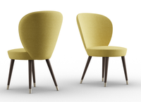 Fauteuil en bois élégant de conception européenne fabriqué en Italie, chaise rembourrée en contreplaqué de haute qualité pour chambre à coucher, salle à manger, salon