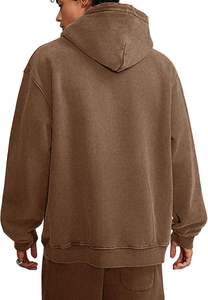 Novedad 2025, sudaderas con capucha desgastadas informales de lavado Vintage para hombre, Sudadera con capucha lavada con ácido de algodón 100% para hombre - Product Image 6