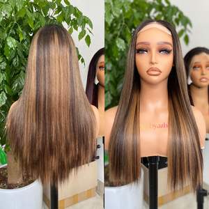 Extensiones de pelo Remy vietnamita real virgen, peluca negra y marrón, pelo humano virgen - Product Image 1