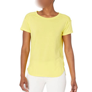 2025 Buena calidad en diferentes diseños Haga su propia calidad premium Último producto Camisetas de algodón estampadas de ajuste regular para mujeres - Product Image 4