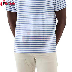 เสื้อเฮนลี่ย์แขนสั้นคอกลมแขนสั้นสำหรับผู้ชายทรงโอเวอร์ไซส์พิมพ์ลายปรับแต่งได้สำหรับทุกวัน - Product Image 4