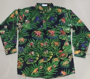 เสื้อฮาวายสำหรับผู้ใหญ่,แขนยาวสำหรับใส่พิมพ์ลายได้ตามต้องการ - Product Image 1